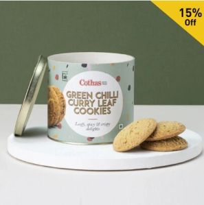 Green Chilli Curry Leaf Cookies