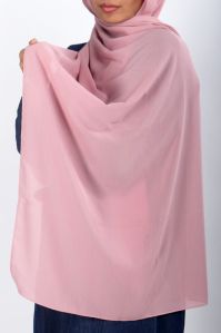 Blush Pink Textured Chiffon Hijab