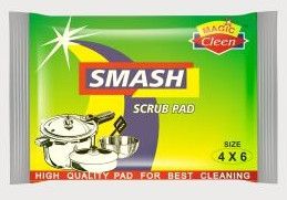 Polyester & Nylon Green Scrub Pads