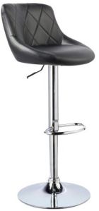 Bar Stool - Restaurant Bar Stool With Black Leatherette
