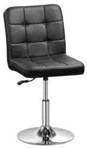 Cushion Seating Restaurant Bar Stool with Chrome Finish