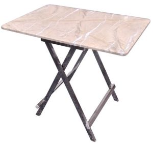 Folding Restaurant Table in Stainless Steel