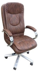 Revolving Executive Chair in Brown (High Back)