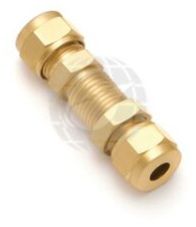 Brass Bulk Head Union With Lock Nut, Color : Golden