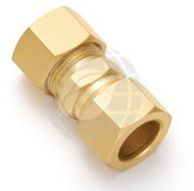 Brass Double End Union, Shape : Round