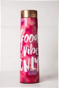 Copper Water Bottle Printed