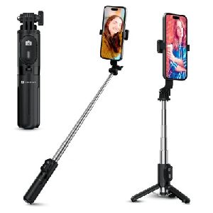Portronics Lumistick Mini Extendable Multifunctional 3-in-1 Selfie Sticks