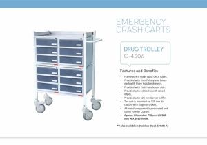 Carevel C 4506 Drug Trolley