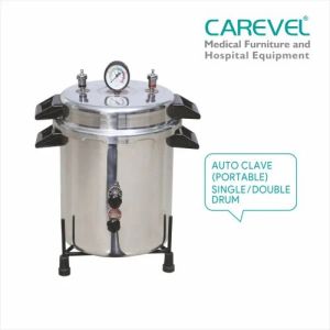 Carevel C 5301 Portable Single Autoclave, Color : Silver