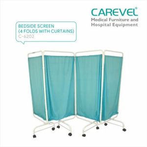 Carevel C 6202 4 Folds Curtains Bedside Screen