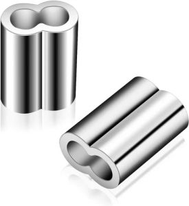 Aluminum Ferrules For Wire Rope, Color : Silver