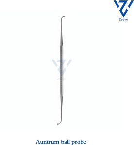 Stainless Steel Antrum Ball Probe, Brand Name : Zeevo