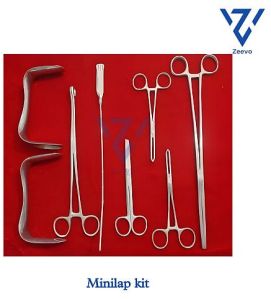 Stainless Steel Minilap Instruments Set