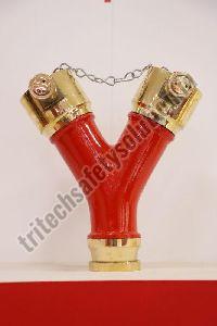 Polished Mild Steel Gm Dividing Breeching, Color : Red, Golden