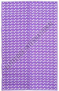 Lavender & White Polypropylene Mat