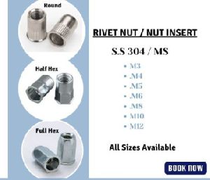 Aluminum Rivet Nuts, Color : Grey For Fittngs Use, Industrial Use