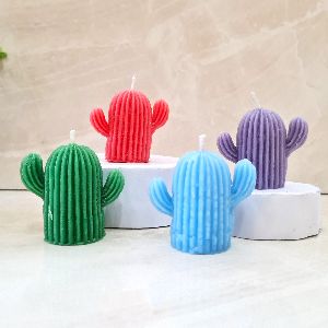 Cactus Pillar Candle