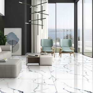 Atlas Blue Glossy Marble Tiles