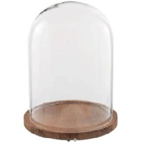 Smooth Finished Glass Plain U Shape Dome, Color : Transparent