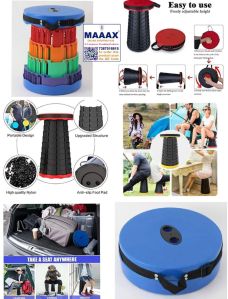 Telescopic Folding Stool for Indoor or Outdoor