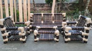 Bamboo Sofa Set with Tea Table Customise Design Premium Look