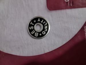 Round Diamond Cut Name Plate