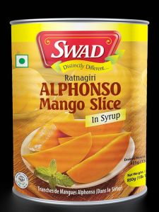 Swad's Alphonso Mango Slice, Packaging Type : Yellow