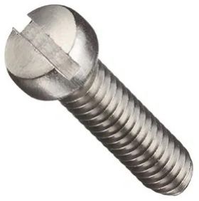 Stainless Steel Slotted Machine Screw, Color : Metallic