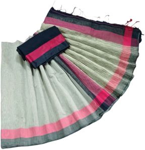 Navaratri Diwali Collection Handloom Pure Cotton Saree with BP