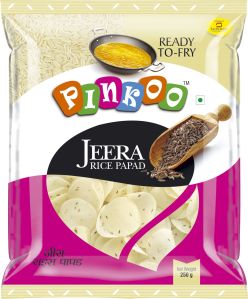 Rice Flour Jeera Papad, Brand Name : Pinkoo, Packaging Size : 250gm