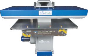 Flat Bed Hot Head Laundry Press - Steam
