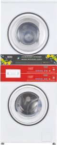 electric semi industrial stack washer dryer