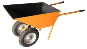 Mild Steel Double Wheel Barrow