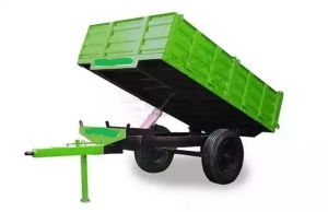 Paint Coated Tractor Trolley, Color : Green for Agriculture