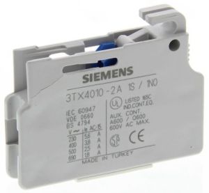 Siemens Auxiliary 1 No Contact Block