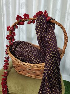 Antique Georgette Embroidery Fabric