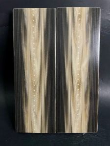 White Black Buffalo Horn Scales for Knife Handles
