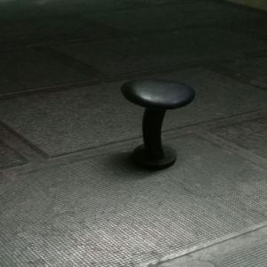 Black PVC Slipper Straps