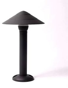 Aluminium Bollard Landscape Path Garden Lights, Color : Black