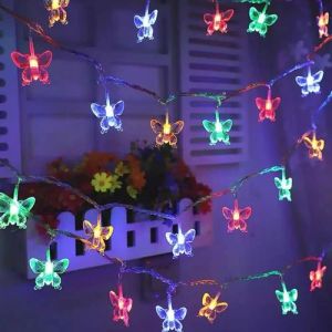 Colored Butterfly String Fairy LED Lights