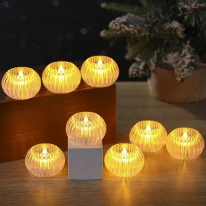 Virani Radiant Plastic Decor Clear Crystal LED Candle Lights