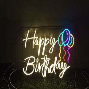 Happy Birthday Neon Sign Board