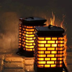 Virani Radiant LED Solar Flame Lantern, Weight : 363 Grams for Indoor