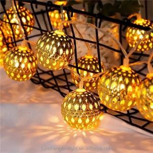 Moroccon Ball LED String Lights, Color : Warm White for Indoor/outdoor