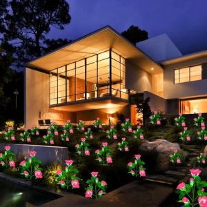 Plastic Outdoor Waterproof Solar Garden Light