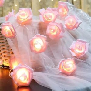 Pink Flower LED String Fairy Lights