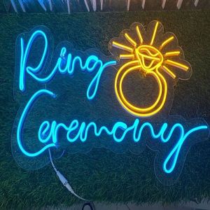 Ring Ceremony Neon Sign Board