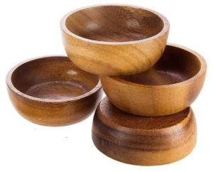 Acacia Round Wooden Bowl