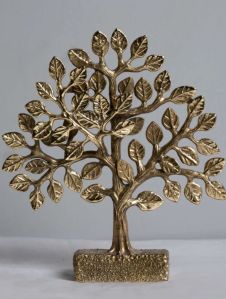 Brass Curio Mahabodhi Tree, Color : Golden