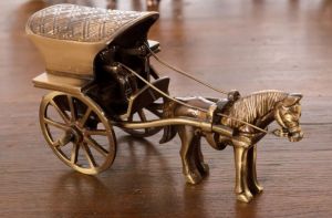 Brass Horse Cart